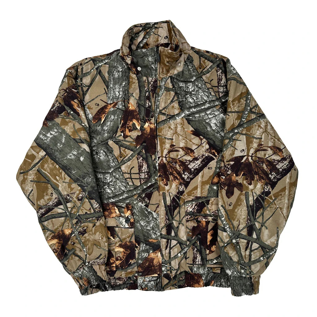 Outfitters Ridge Camo Jacket - Large Camo Cotton Refurbished - Thrifted (note: this is a term often used to describe second- refurbished available on Cerqular