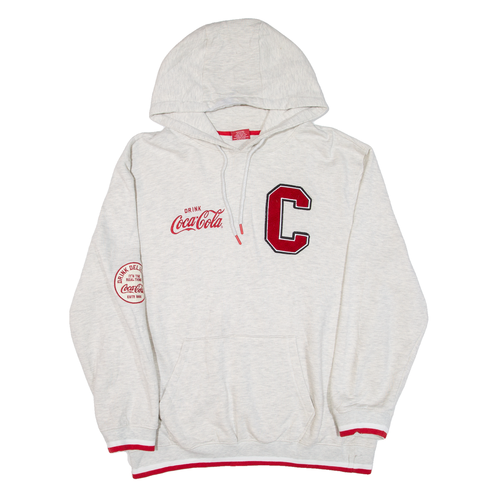 COCA COLA Womens Beige Hoodie L Refurbished - N/A refurbished available on Cerqular