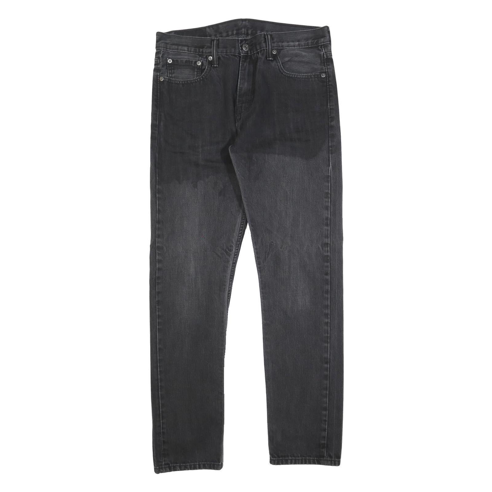 LEVI'S Mens Black Regular Straight Denim Fair W30 L32 Zip Cotton Blend Refurbished - N/A refurbished available on Cerqular