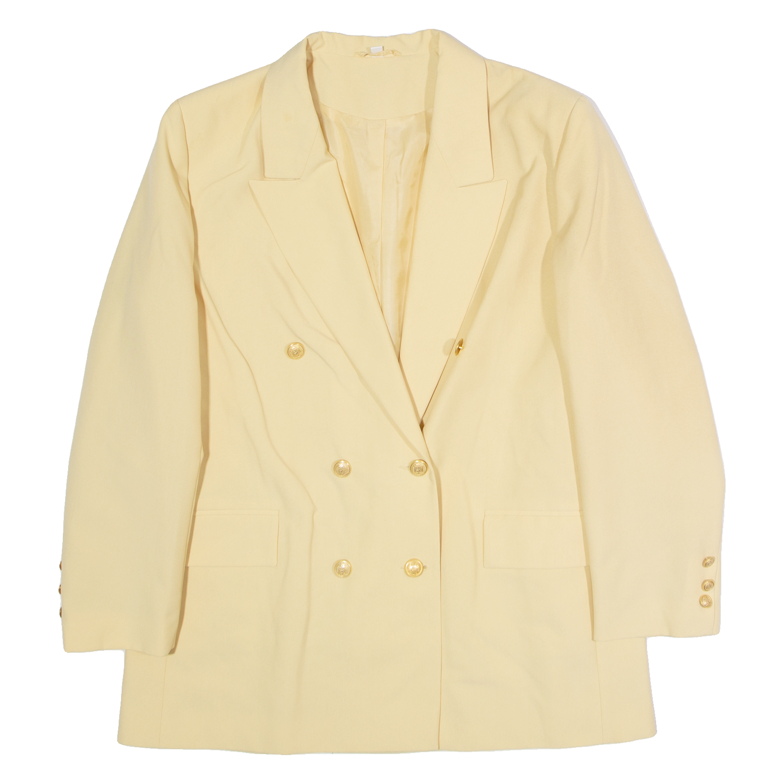 LINEA Womens Blazer Jacket Yellow UK 16 Refurbished - N/A refurbished available on Cerqular
