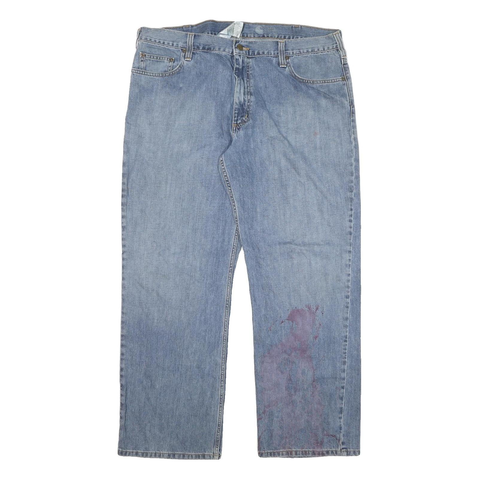 Buy CARHARTT Mens Loose Blue Denim Light W40 L32 Zip Cotton Blend Jeans Refurbished - $40.29 CARHARTT Mens Loose Blue Denim Light W40 L32 Zip Cotton Blend Jeans Refurbished - N/A refurbished available on Cerqular
