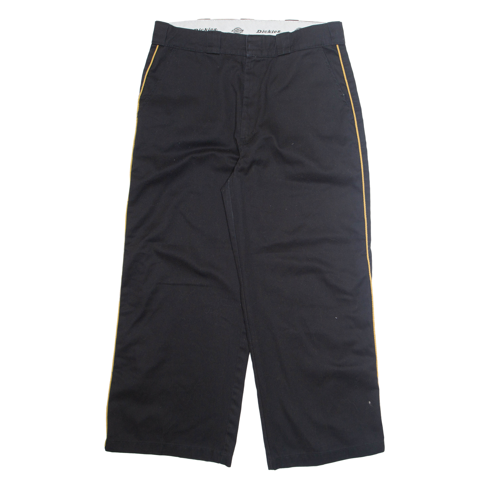 DICKIES Chino Mens Trousers Black Regular Wide-Leg W32 L28 Refurbished - N/A refurbished available on Cerqular