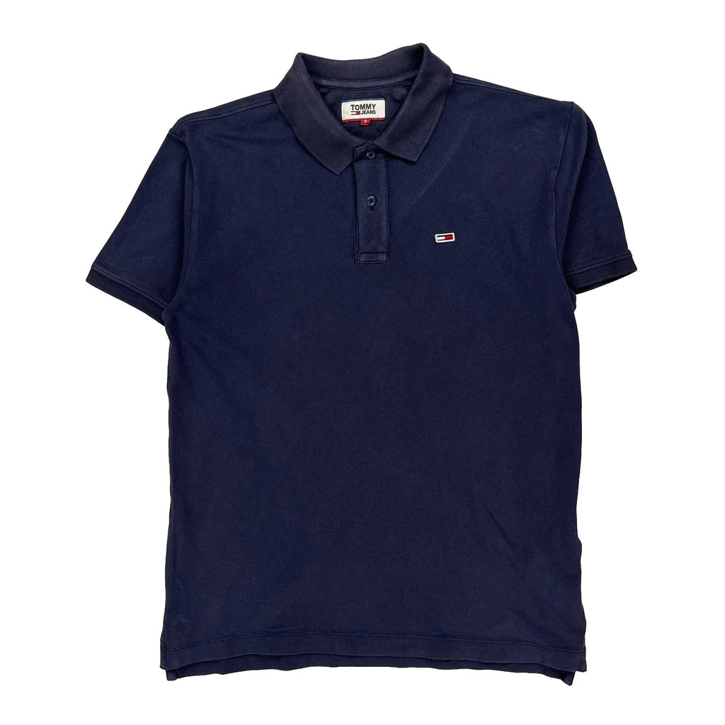 Buy Tommy Jeans Polo Shirt - Small Navy Cotton Refurbished - $24.11 Tommy Jeans Polo Shirt - Small Navy Cotton Refurbished - Thrifted (note: this is a term often used to describe second- refurbished available on Cerqular