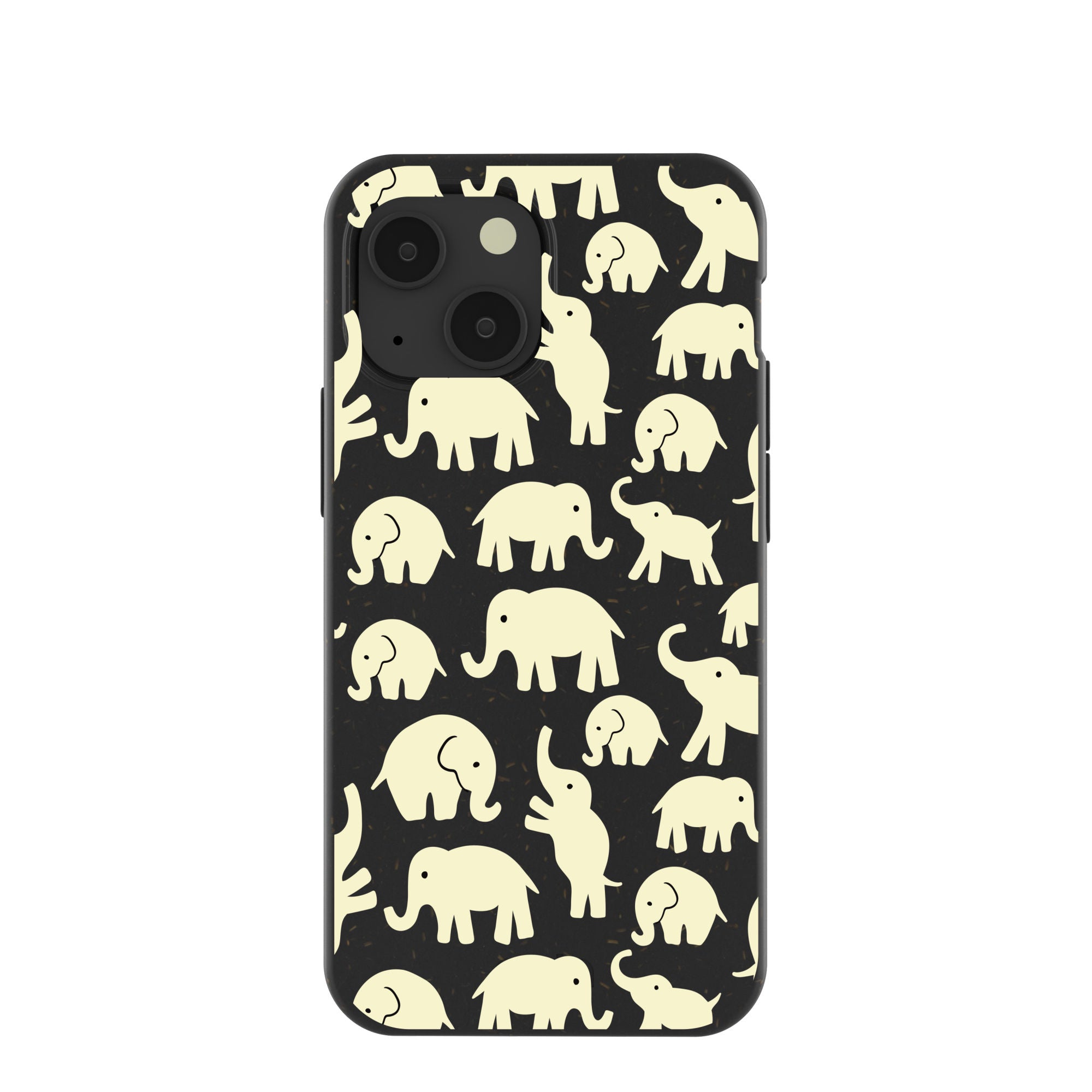 Black Little Elephants iPhone 13 Mini Case Refurbished - Pela Case refurbished available on Cerqular