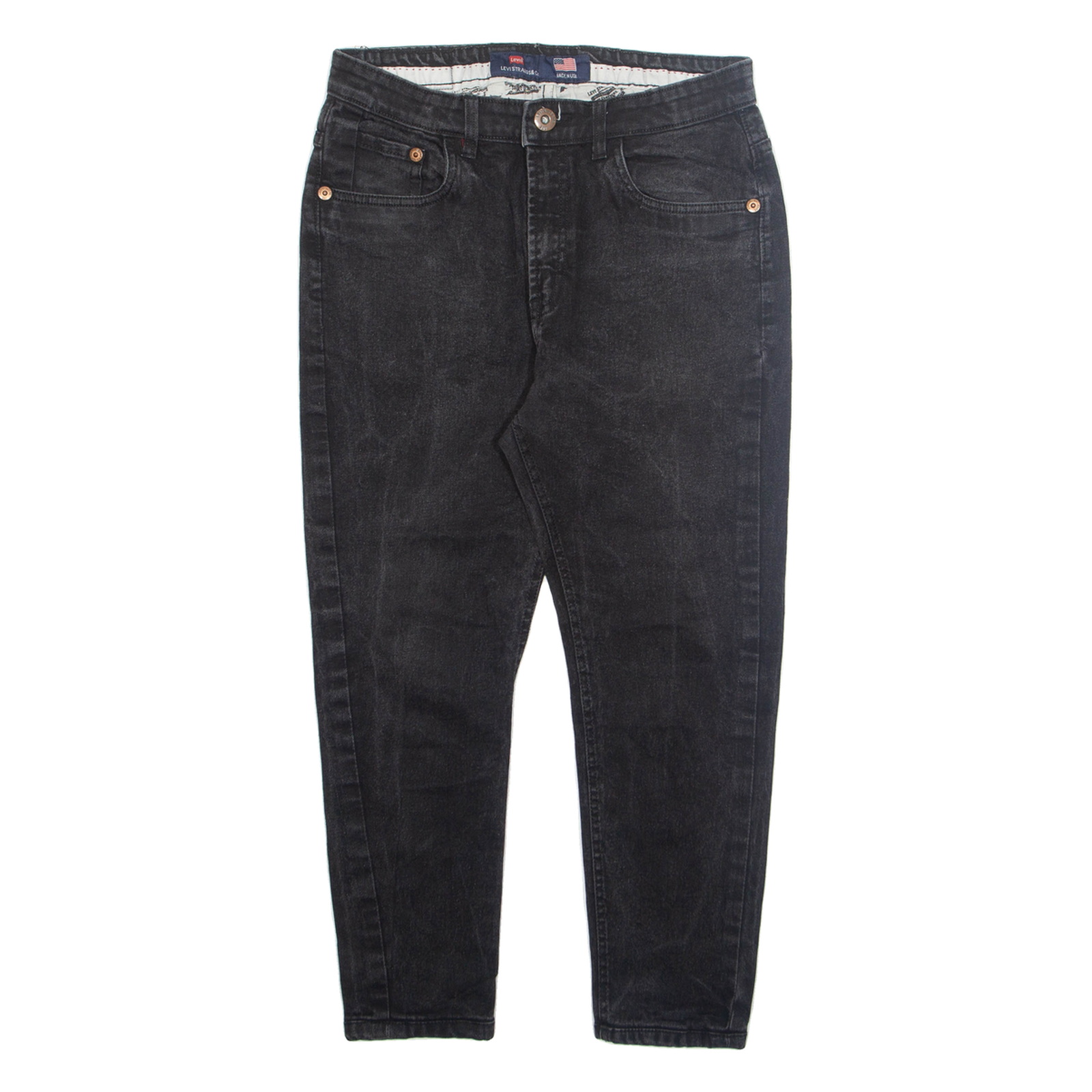 LEVI'S Mens Jeans Grey Regular Tapered W28 L23 Refurbished - N/A refurbished available on Cerqular