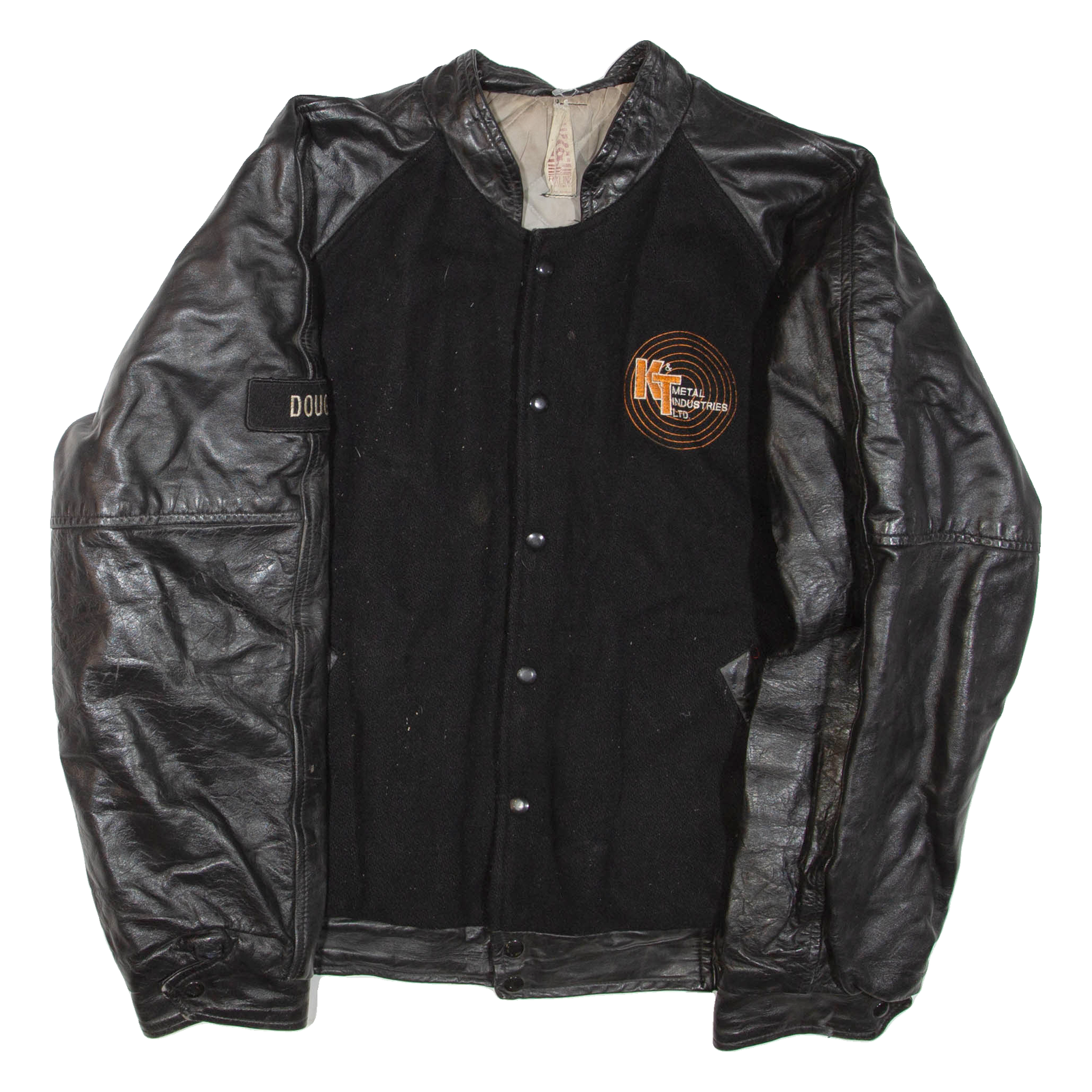 Mens Jacket Black Leather Faux Leather XL Refurbished - N/A refurbished available on Cerqular