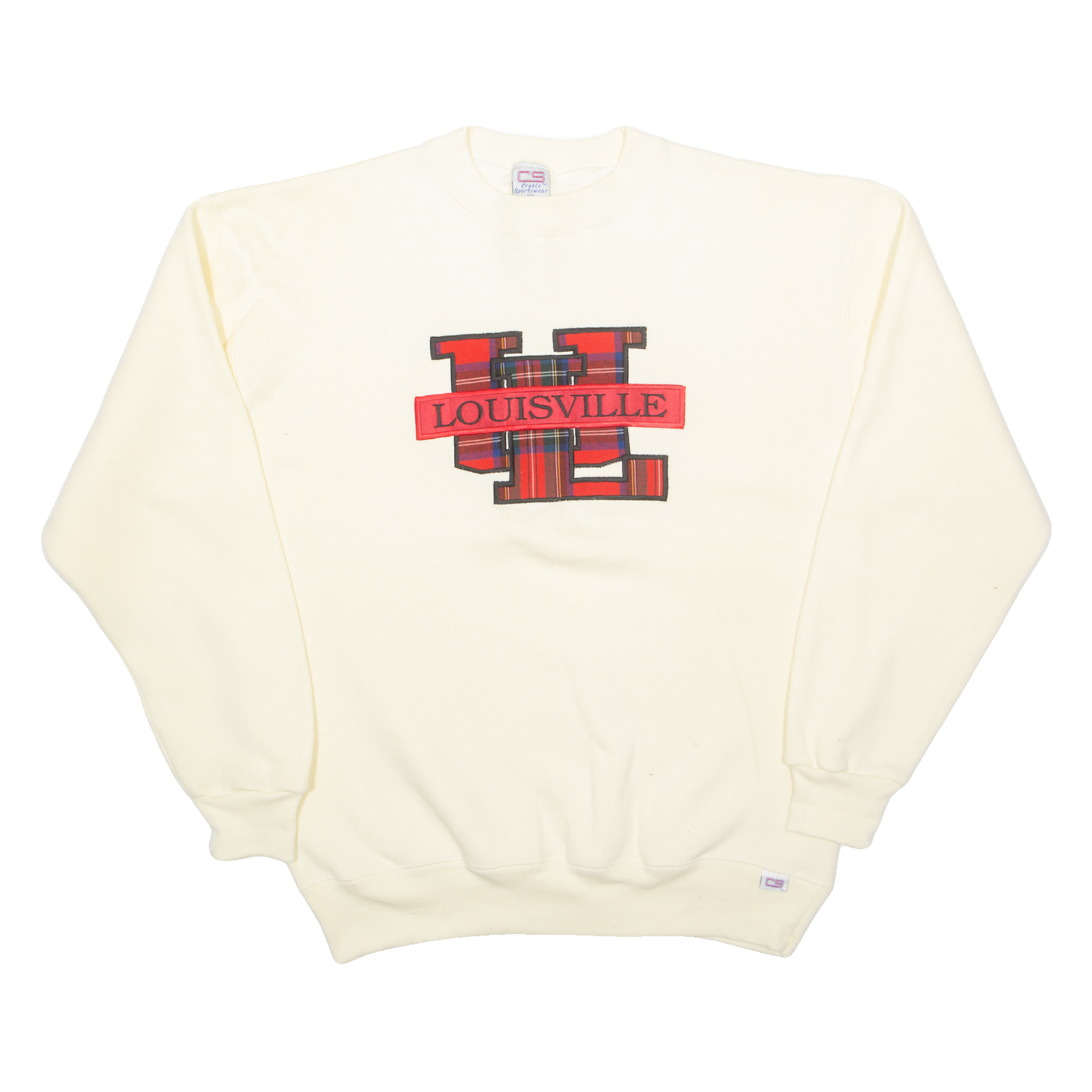 CRABLE SPORTSWEAR Louisville Womens Sweatshirt Cream USA L Refurbished - N/A refurbished available on Cerqular