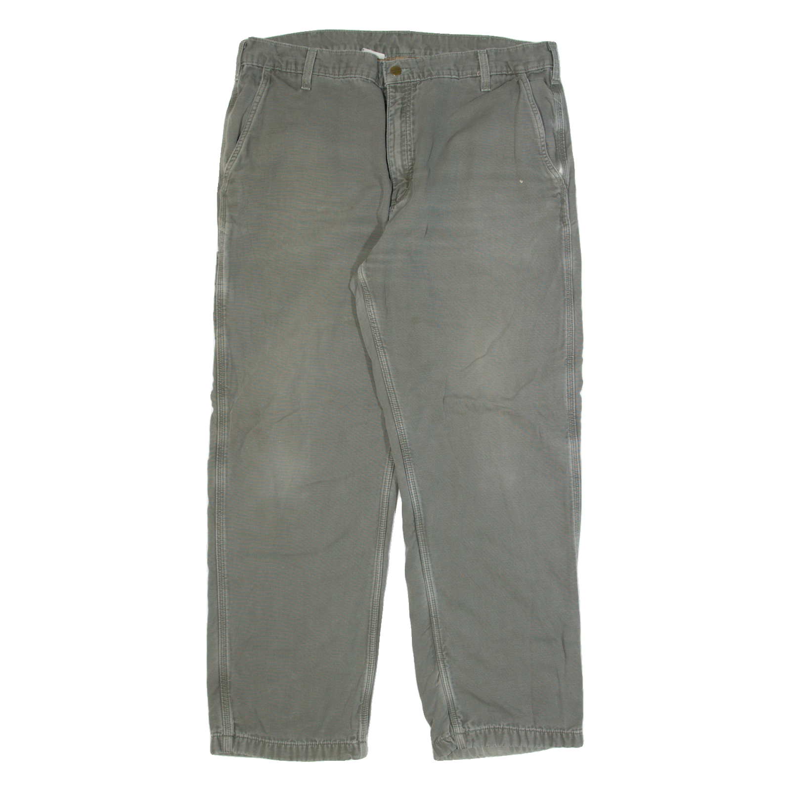 CARHARTT Lined Workwear Mens Trousers Grey Regular Straight W40 L32 Refurbished - N/A refurbished available on Cerqular