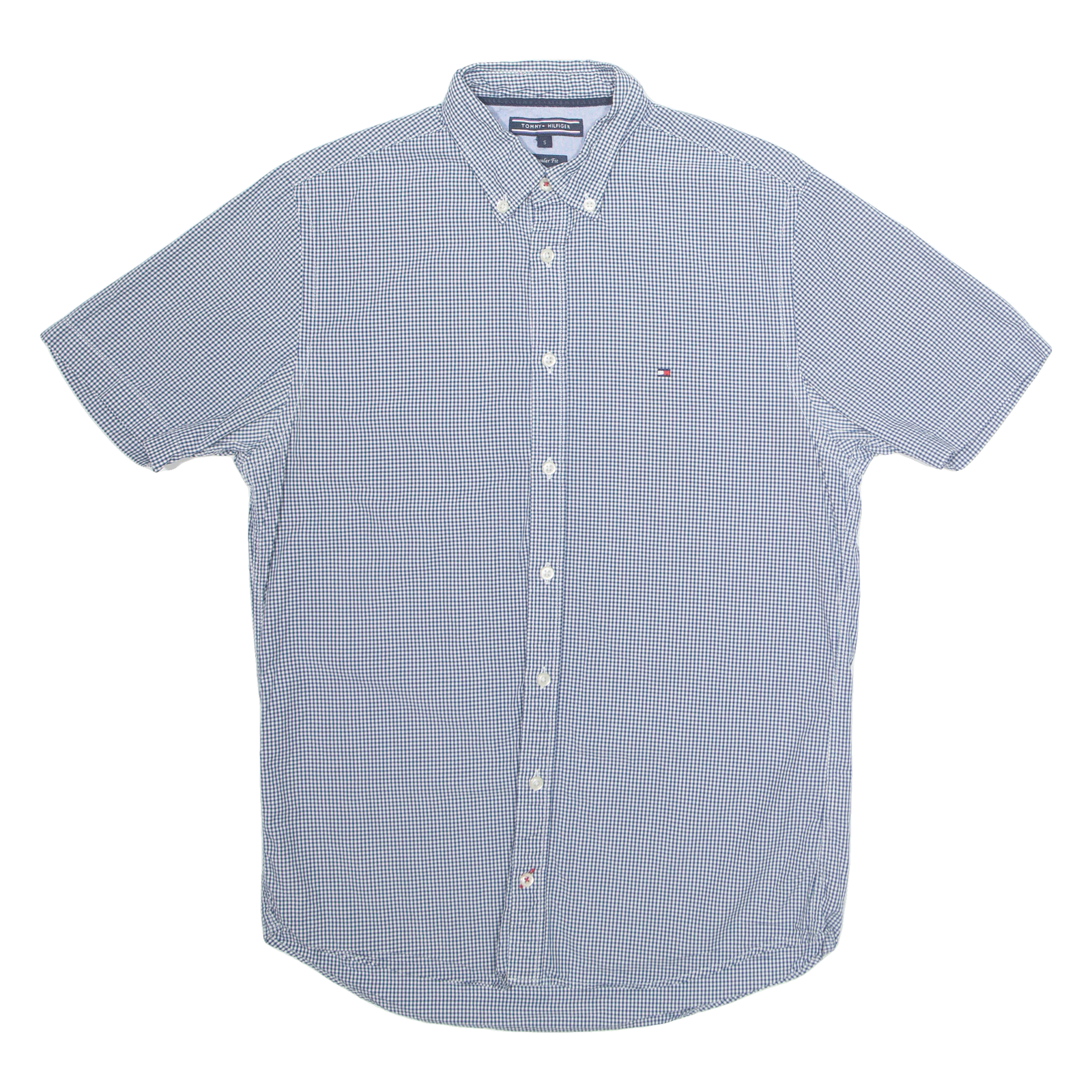 TOMMY HILFIGER Regular Fit Mens Shirt Blue Gingham S Refurbished - N/A refurbished available on Cerqular