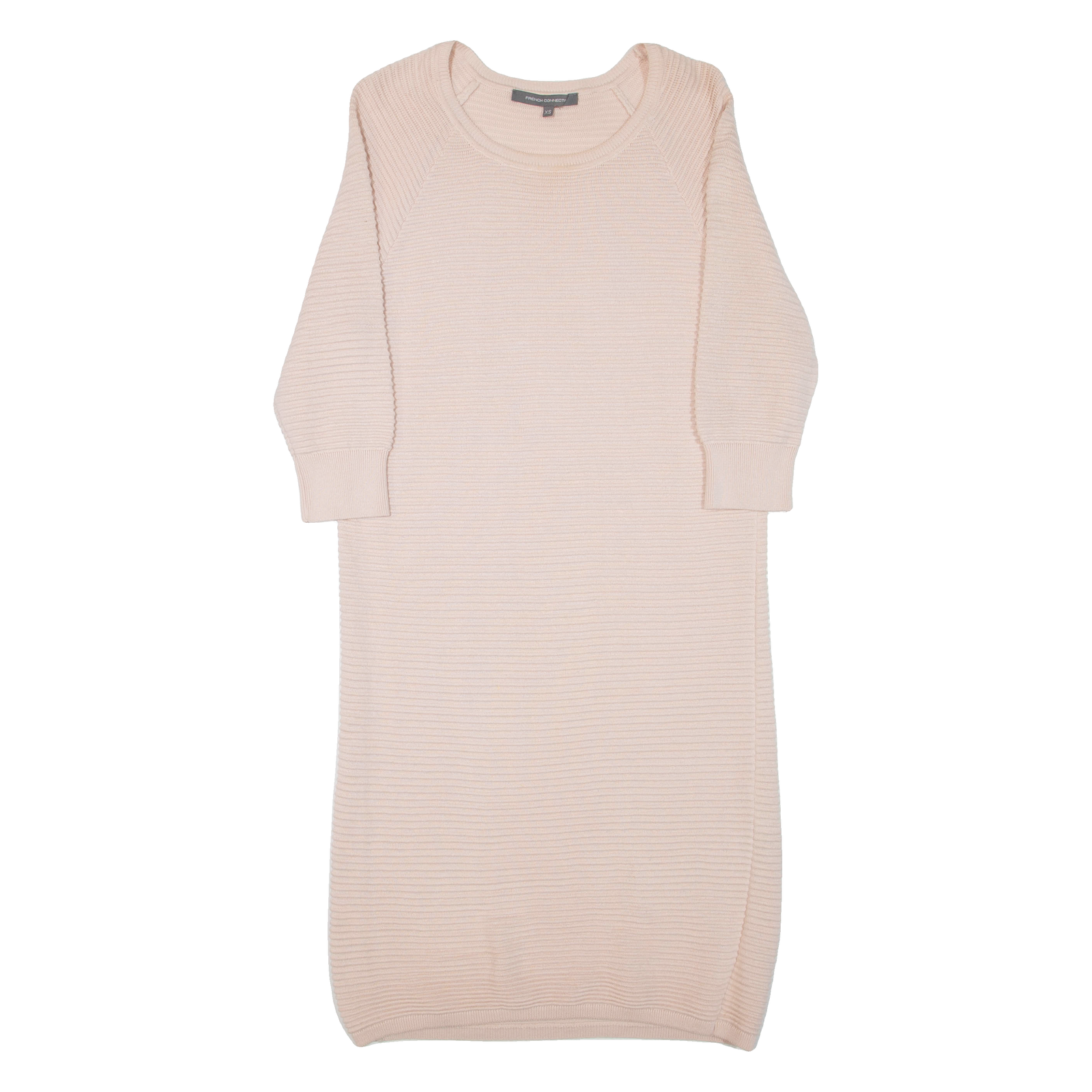 FRENCH CONNECTION Womens Jumper Dress Pink Long Sleeve Knee Length XS Refurbished - N/A refurbished available on Cerqular