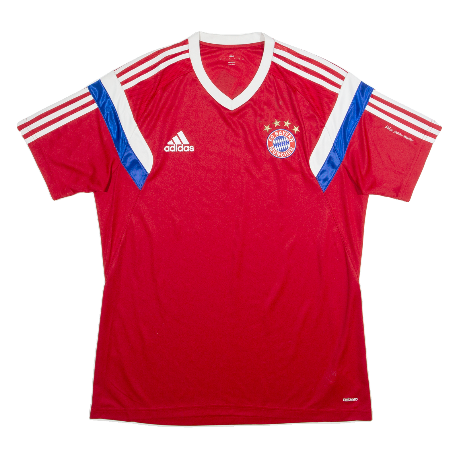 ADIDAS FC Bayern Munich Mens Football Shirt Jersey Red V-Neck L Refurbished - N/A refurbished available on Cerqular