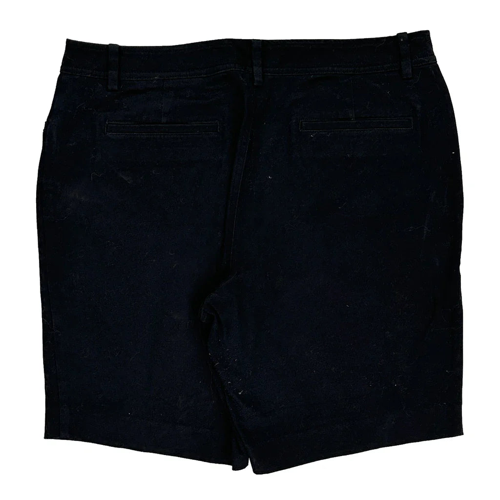 Ralph Lauren Shorts - 32W UK 12 Black Cotton Blend Refurbished - Thrifted (note: this is a term often used to describe second- refurbished available on Cerqular