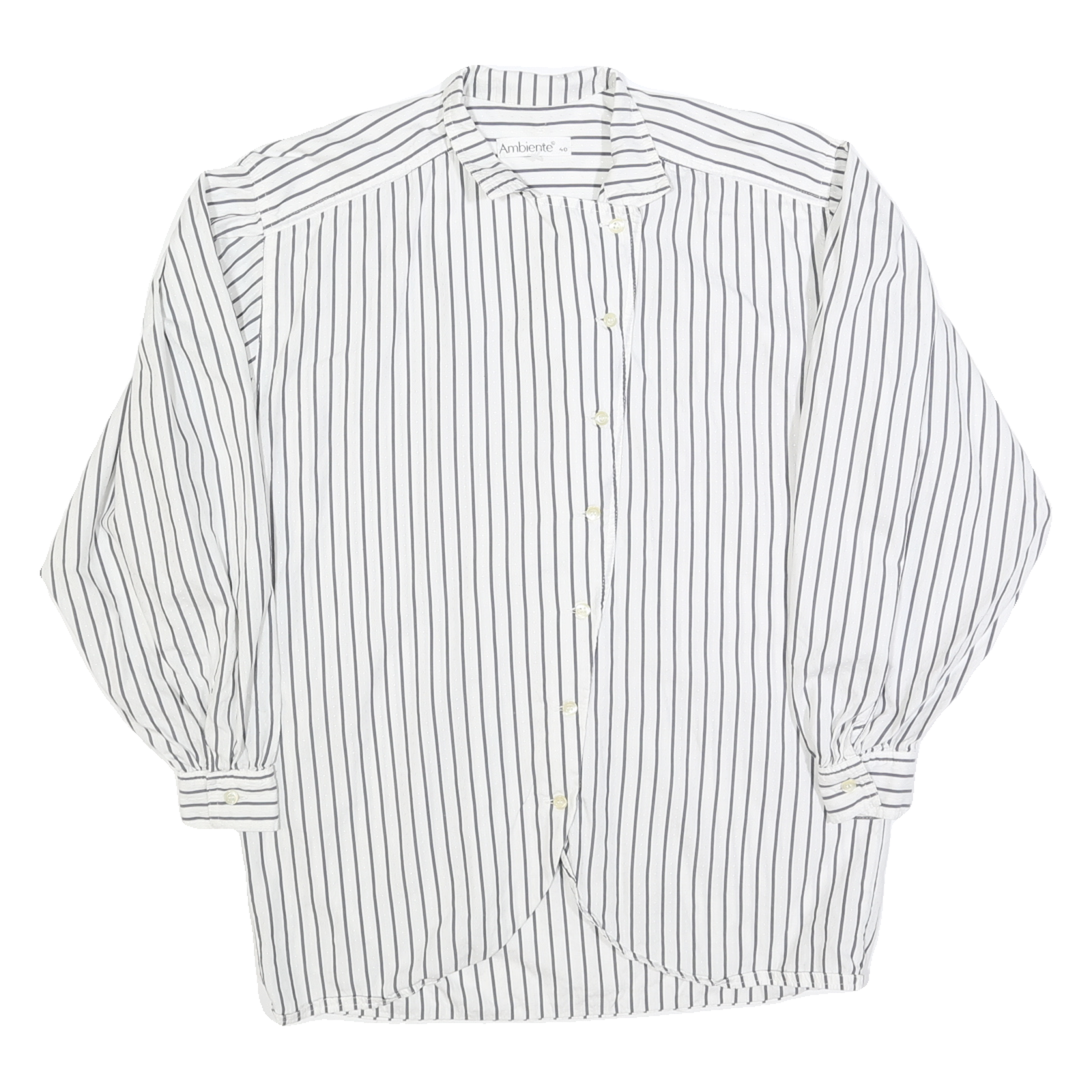 Buy AMBINENTE Womens White & Black Striped Shirt M Casual Cotton Button Down Refurbished - $15.59 AMBINENTE Womens White & Black Striped Shirt M Casual Cotton Button Down Refurbished - N/A refurbished available on Cerqular