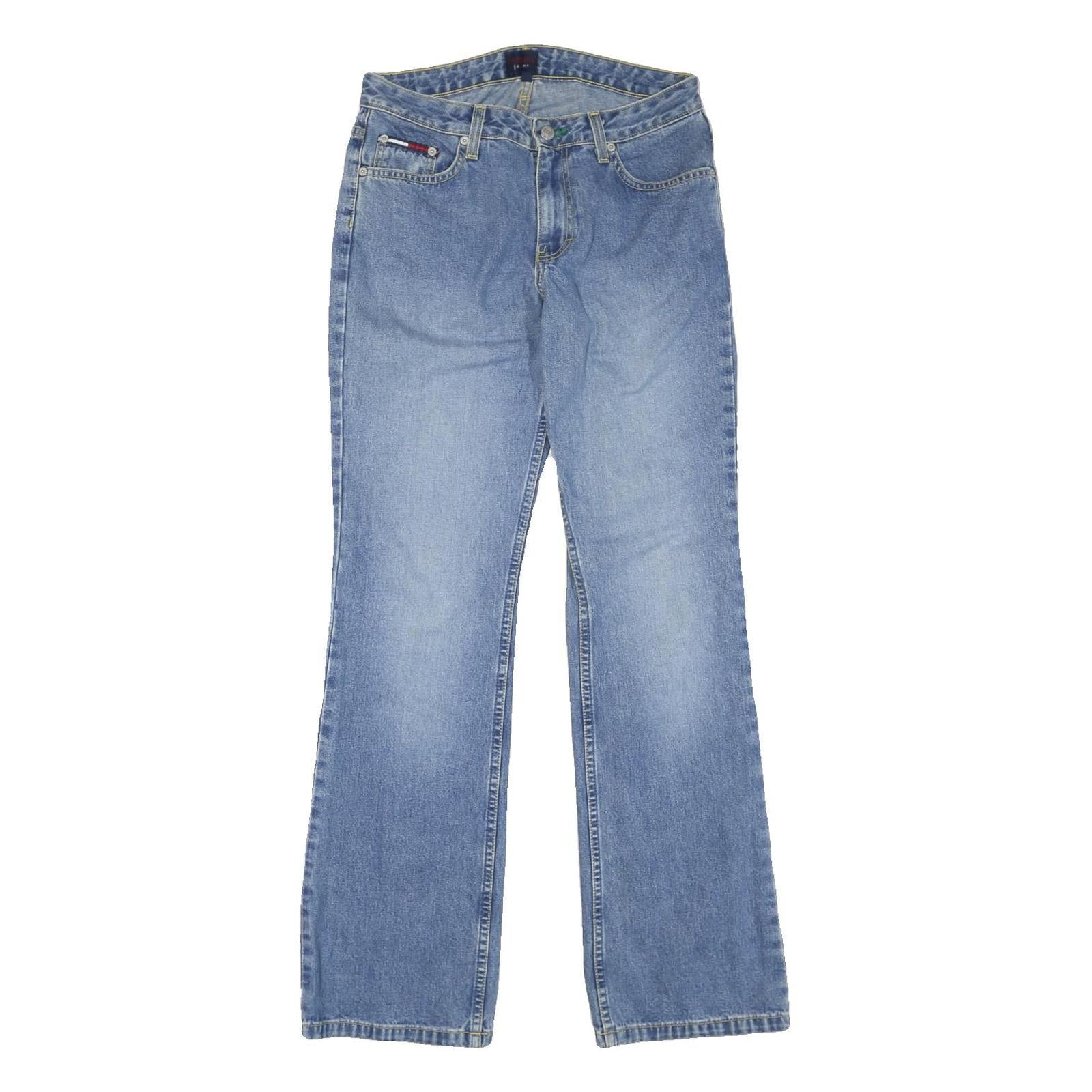 TOMMY HILFIGER Womens Regular Fit Blue Denim Jeans W30 L32 Classic Zip Pockets Refurbished - N/A refurbished available on Cerqular