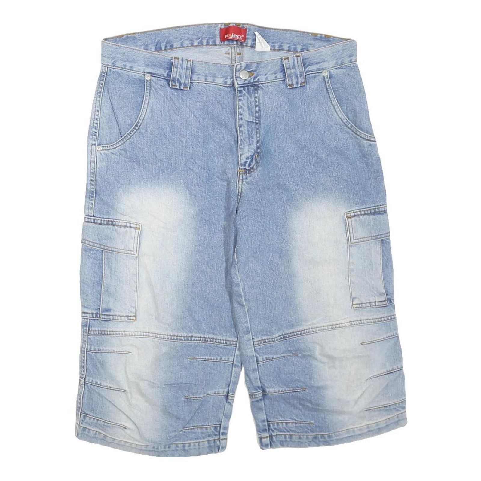 REJECT Mens Shorts Blue Casual Cargo Size M W36 Cotton Blend Refurbished - N/A refurbished available on Cerqular