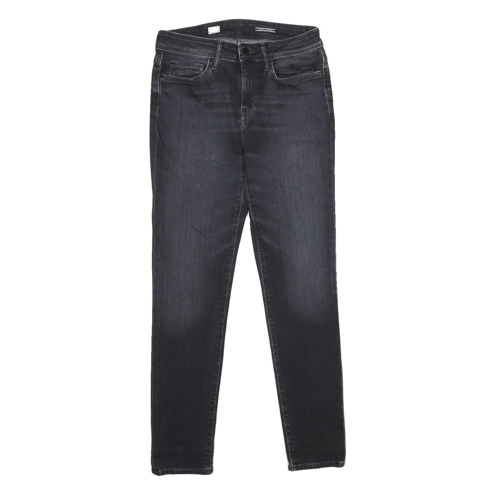 TOMMY HILFIGER Womens Jeans Black Slim Skinny Denim Medium W27 L30 Stylish Refurbished - N/A refurbished available on Cerqular