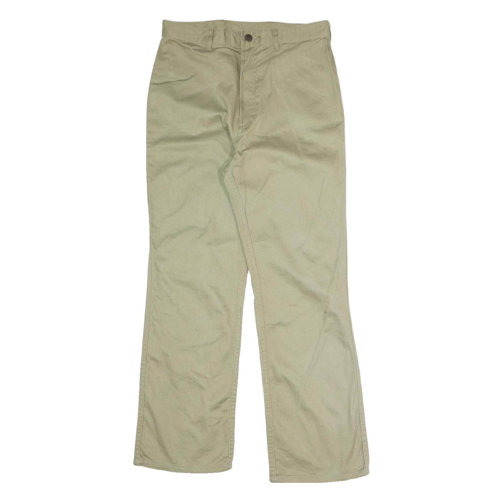 BARBADOS JEANS FASHION Mens Cotton Blend Beige Regular Fit Straight Leg Trousers Refurbished - N/A refurbished available on Cerqular