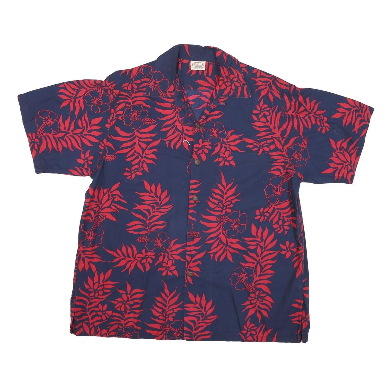 Buy GO BEARFOOT Mens Navy & Red Floral Cotton Blend Hawaiian Shirt L Comfortable Refurbished - $19.49 GO BEARFOOT Mens Navy & Red Floral Cotton Blend Hawaiian Shirt L Comfortable Refurbished - N/A refurbished available on Cerqular