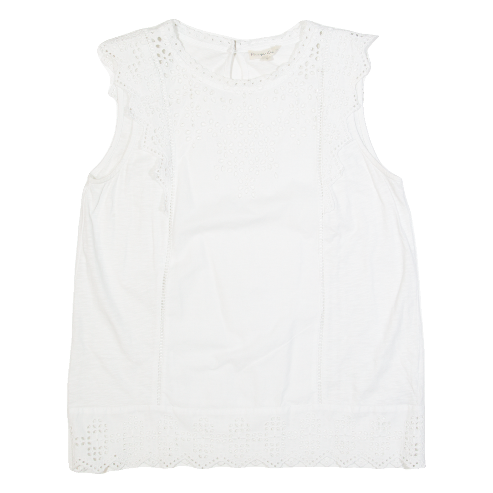 PHASE EIGHT Womens Vest White Sleeveless UK 12 Refurbished - N/A refurbished available on Cerqular