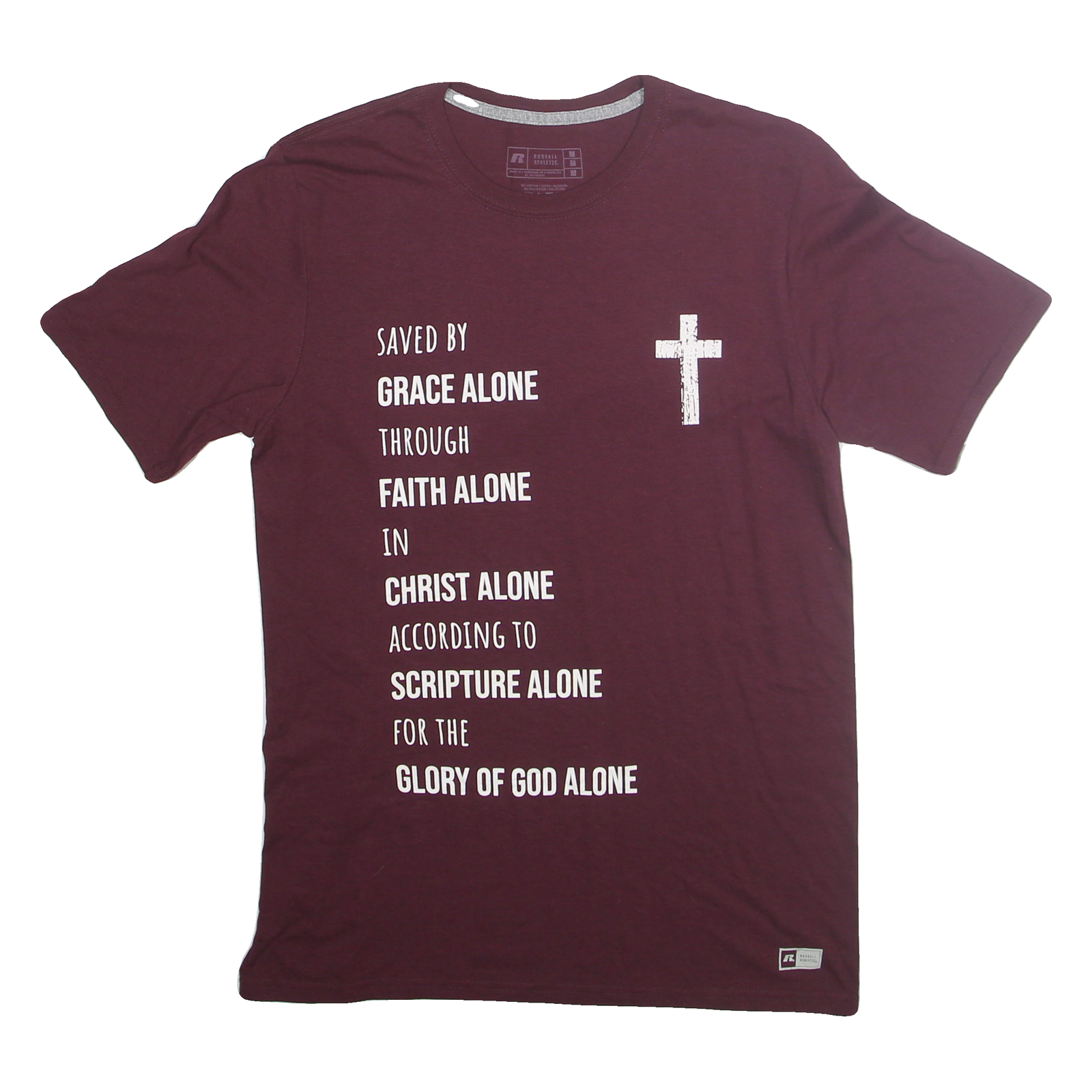 Buy RUSSELL ATHLETIC Mens Maroon Graphic T-Shirt M Short Sleeve Crew Neck Religious Refurbished - $15.59 RUSSELL ATHLETIC Mens Maroon Graphic T-Shirt M Short Sleeve Crew Neck Religious Refurbished - N/A refurbished available on Cerqular