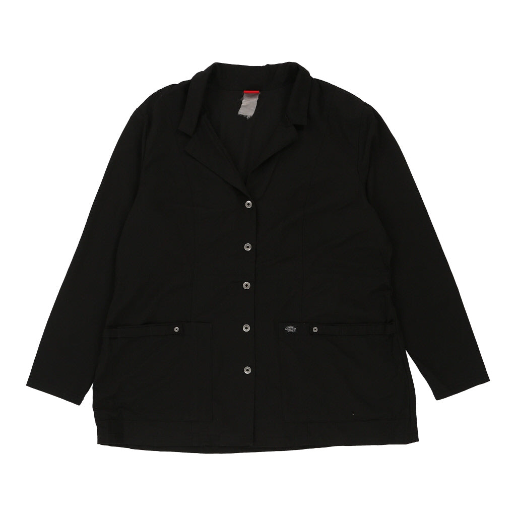 Dickies Shirt - Large Black Polyester Blend Refurbished - Thrifted (note: this is a term often used to describe second- refurbished available on Cerqular