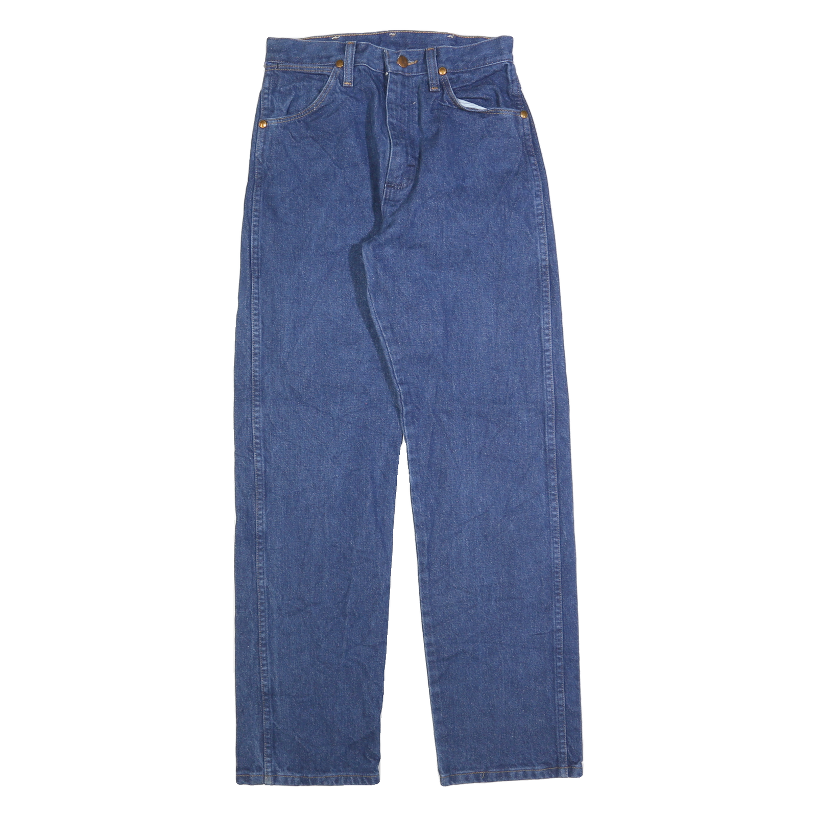 WRANGLER Womens Regular Blue Denim Rinse Jeans W26 L30 Classic Fit Straight Leg Refurbished - N/A refurbished available on Cerqular