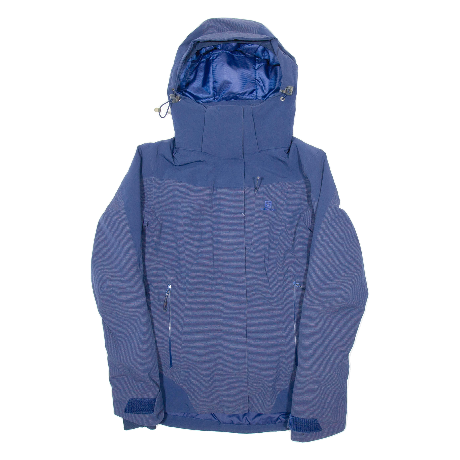 SALOMON Womens Ski Coat Blue Nylon Hooded S Refurbished - N/A refurbished available on Cerqular
