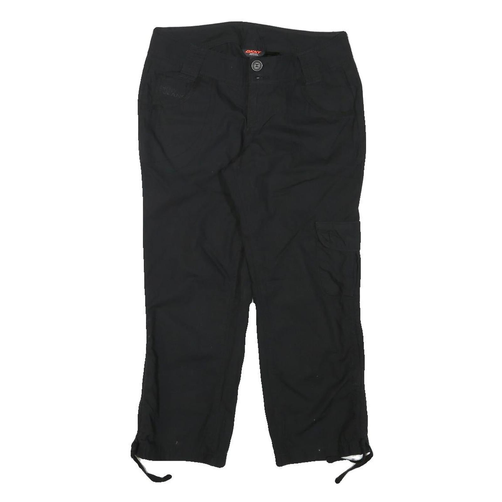 DKNY Womens Black Casual Cotton Blend Cargo Shorts M W28 Comfortable Fit Refurbished - N/A refurbished available on Cerqular