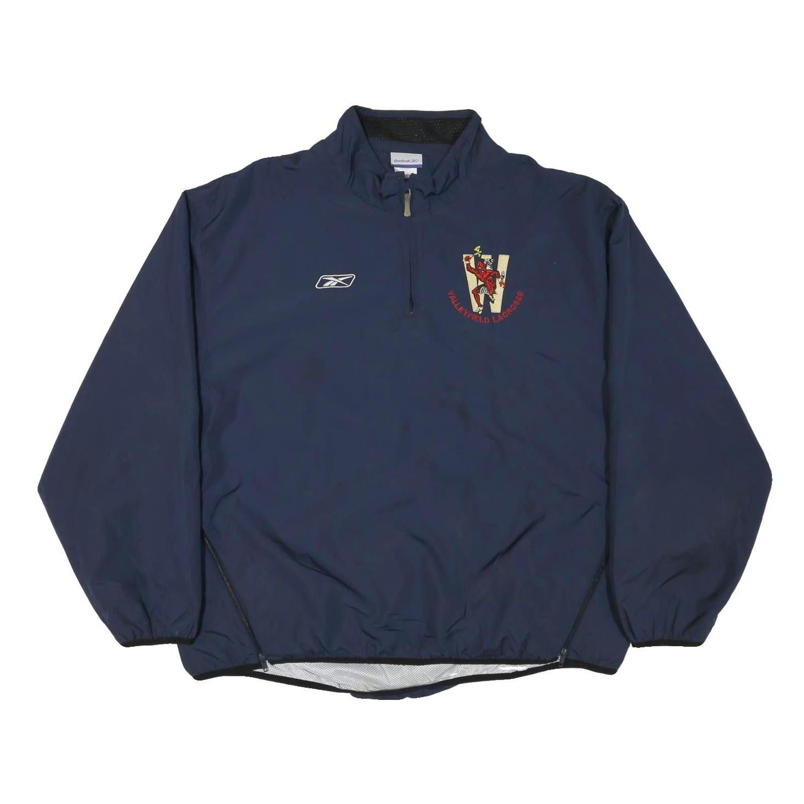 Buy REEBOK Mens Navy Blue Lacrosse Half Zip Nylon Jacket XL Plain Sportswear Refurbished - $36.39 REEBOK Mens Navy Blue Lacrosse Half Zip Nylon Jacket XL Plain Sportswear Refurbished - N/A refurbished available on Cerqular