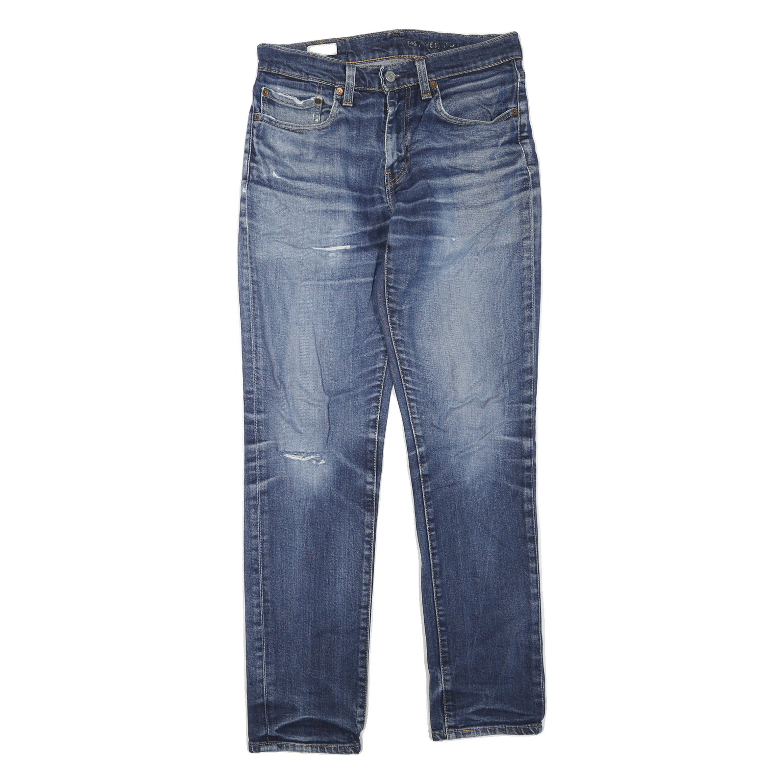 LEVI'S 511 Slim Mens Jeans Blue Regular Slim Denim Medium W31 L32 Classic Zip Refurbished - N/A refurbished available on Cerqular