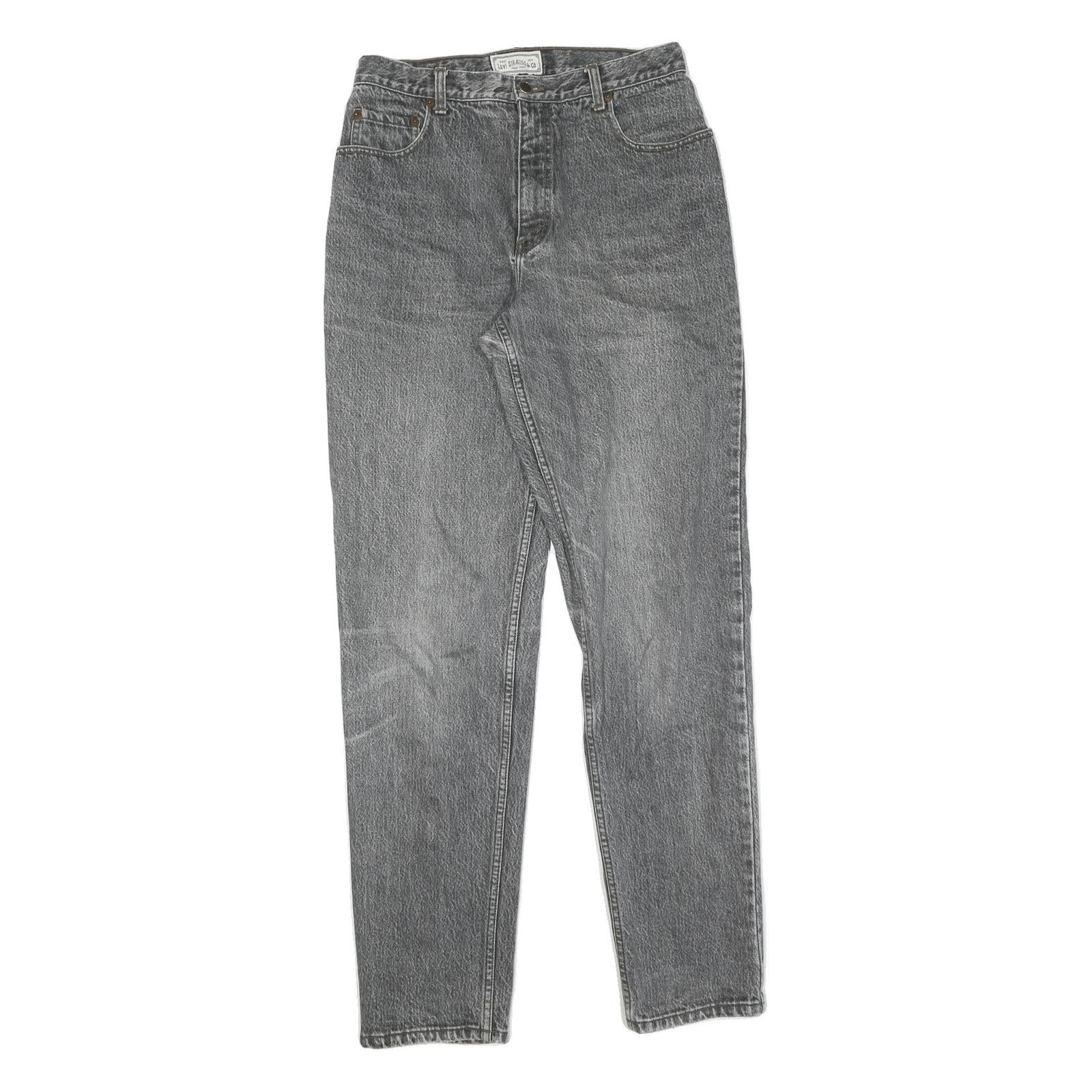 LEVI'S Womens Regular Fit Grey Denim Straight Jeans W31 L34 Classic Cotton Zip Refurbished - N/A refurbished available on Cerqular