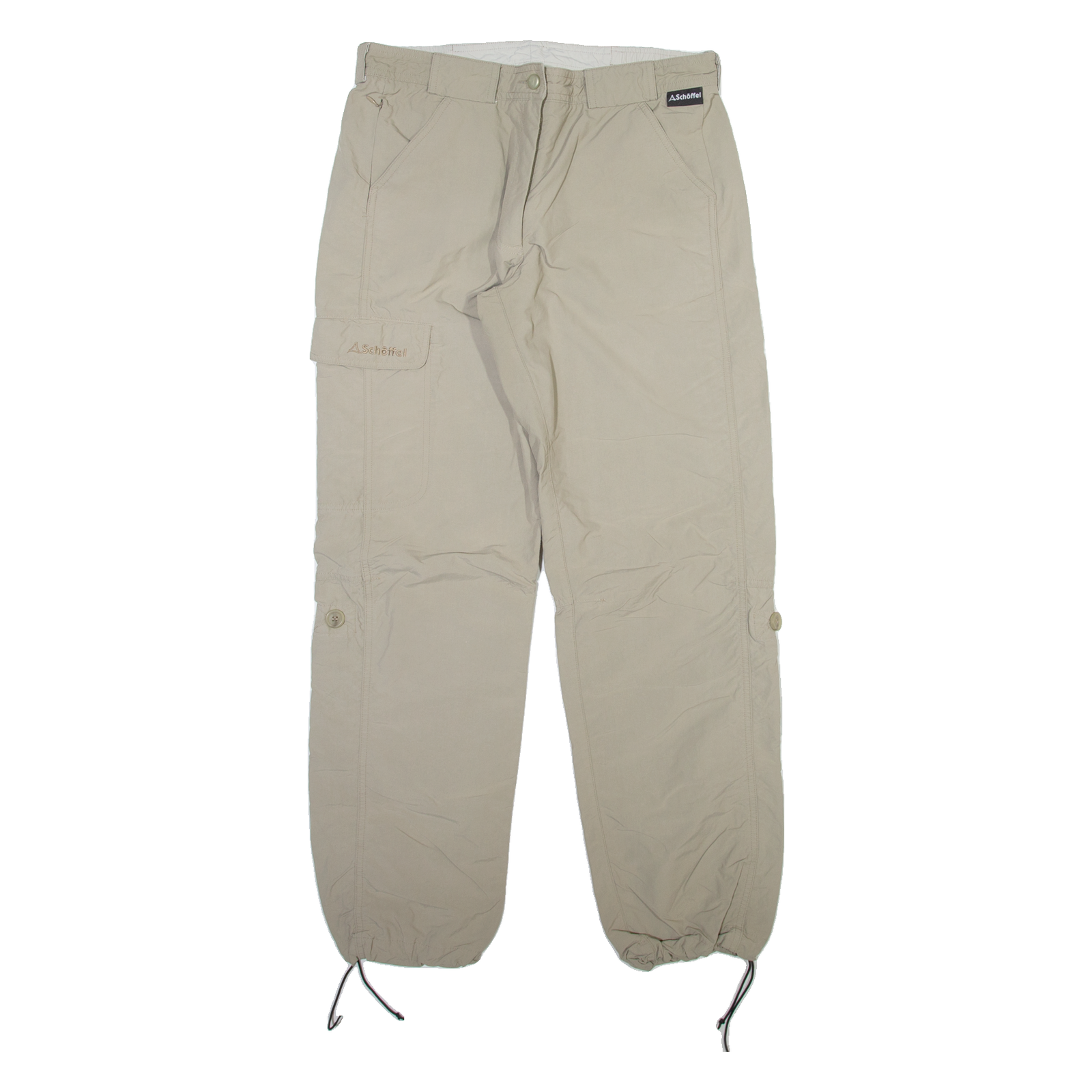 SCHOFFEL Womens Trousers Beige Relaxed Tapered W30 L30 Refurbished - N/A refurbished available on Cerqular