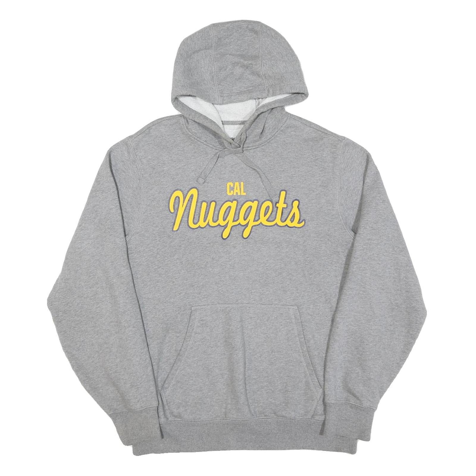 Mens Grey Cotton Cal Nuggets Hoodie Hooded Sweatshirt M Casual Comfortable Refurbished - N/A refurbished available on Cerqular