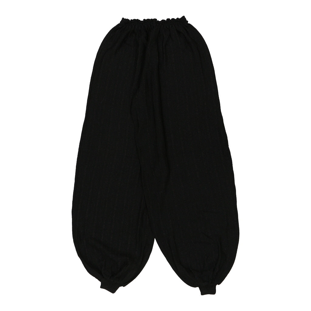 Unbranded Trousers - Medium Black Polyester Refurbished - Thrifted (note: this is a term often used to describe second- refurbished available on Cerqular