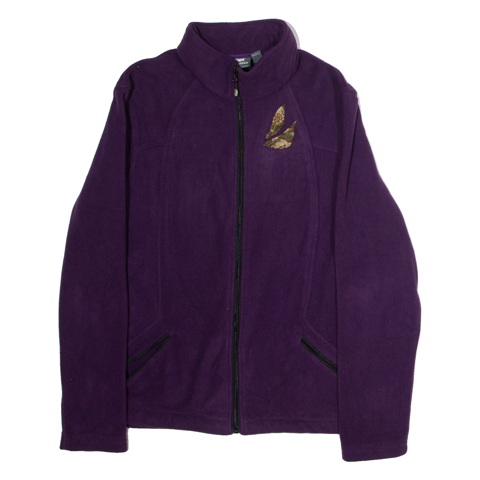 NEW BALANCE Womens Fleece Jacket Purple L Refurbished - N/A refurbished available on Cerqular