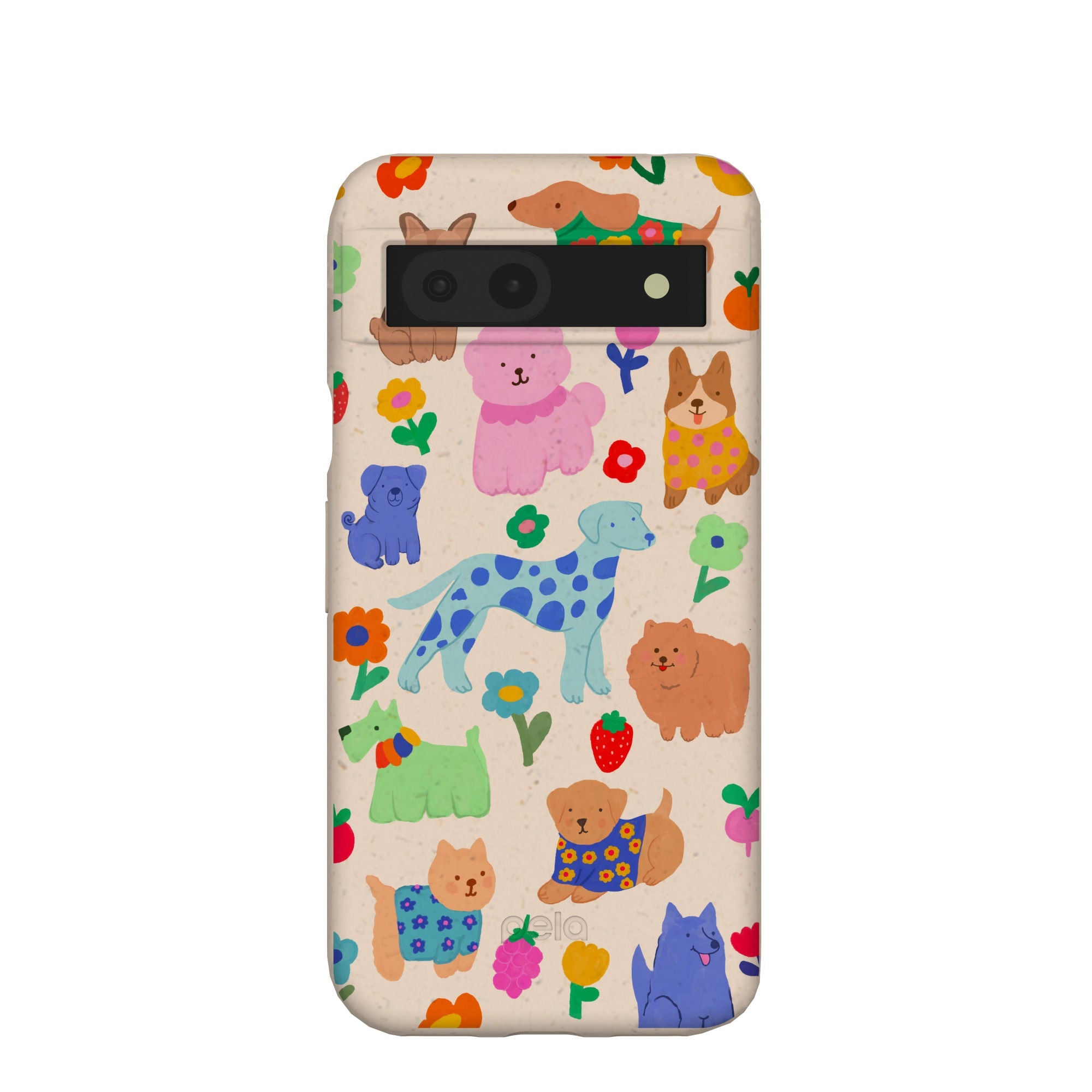 Seashell Pup Bloom Google Pixel 8a Case Refurbished - Pela Case refurbished available on Cerqular