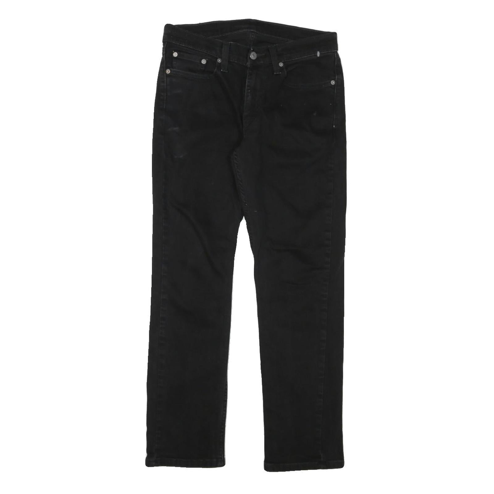 LEVI'S Mens Black Slim Skinny Denim Medium W30 L28 Zip Jeans Casual Refurbished - N/A refurbished available on Cerqular