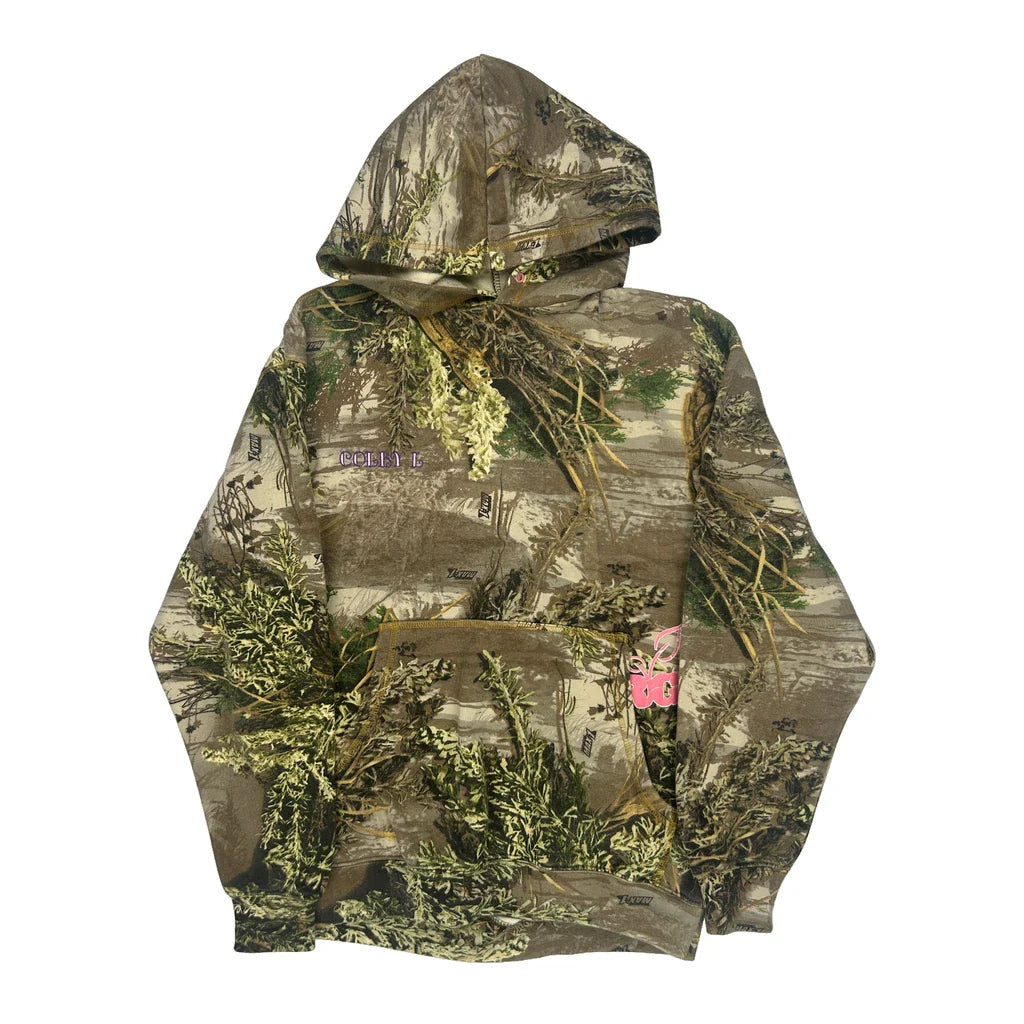 Age 11-12 Realtree Camo Hoodie - Medium Khaki Cotton Blend Refurbished - Thrifted (note: this is a term often used to describe second- refurbished available on Cerqular