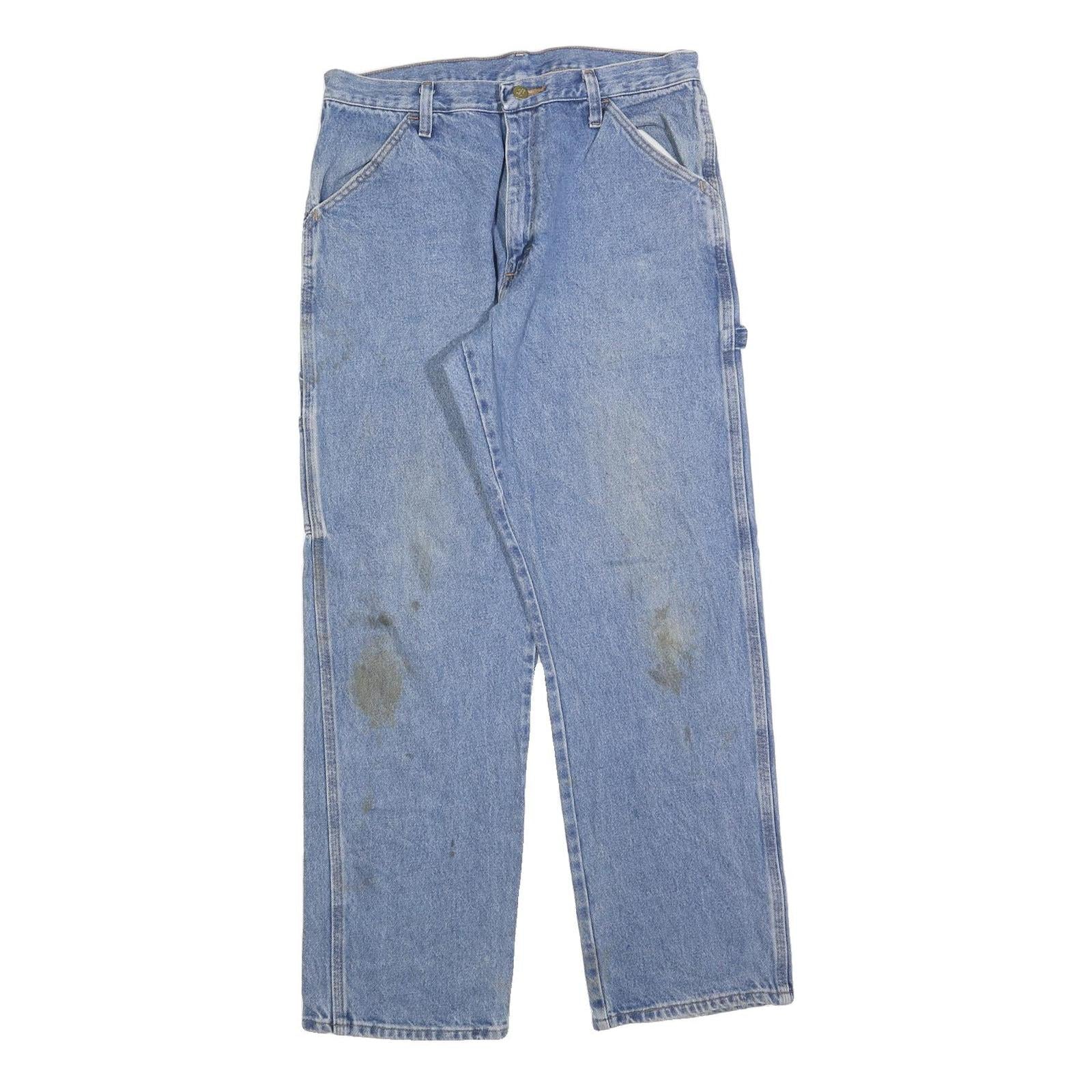 DICKIES Mens Blue Regular Fit Denim Jeans W32 L32 Carpenter Workwear Refurbished - N/A refurbished available on Cerqular