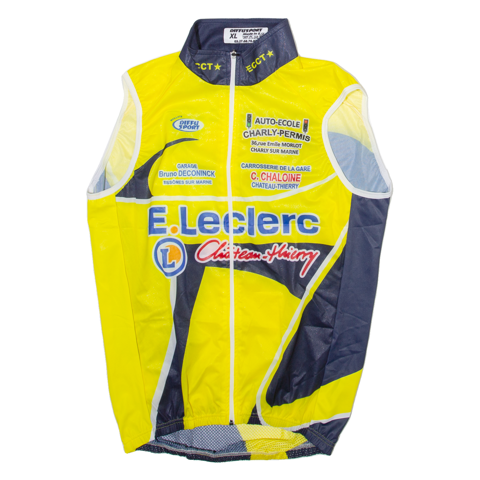 DIFFUSPORT Mens Jersey Yellow Sleeveless XL Refurbished - N/A refurbished available on Cerqular