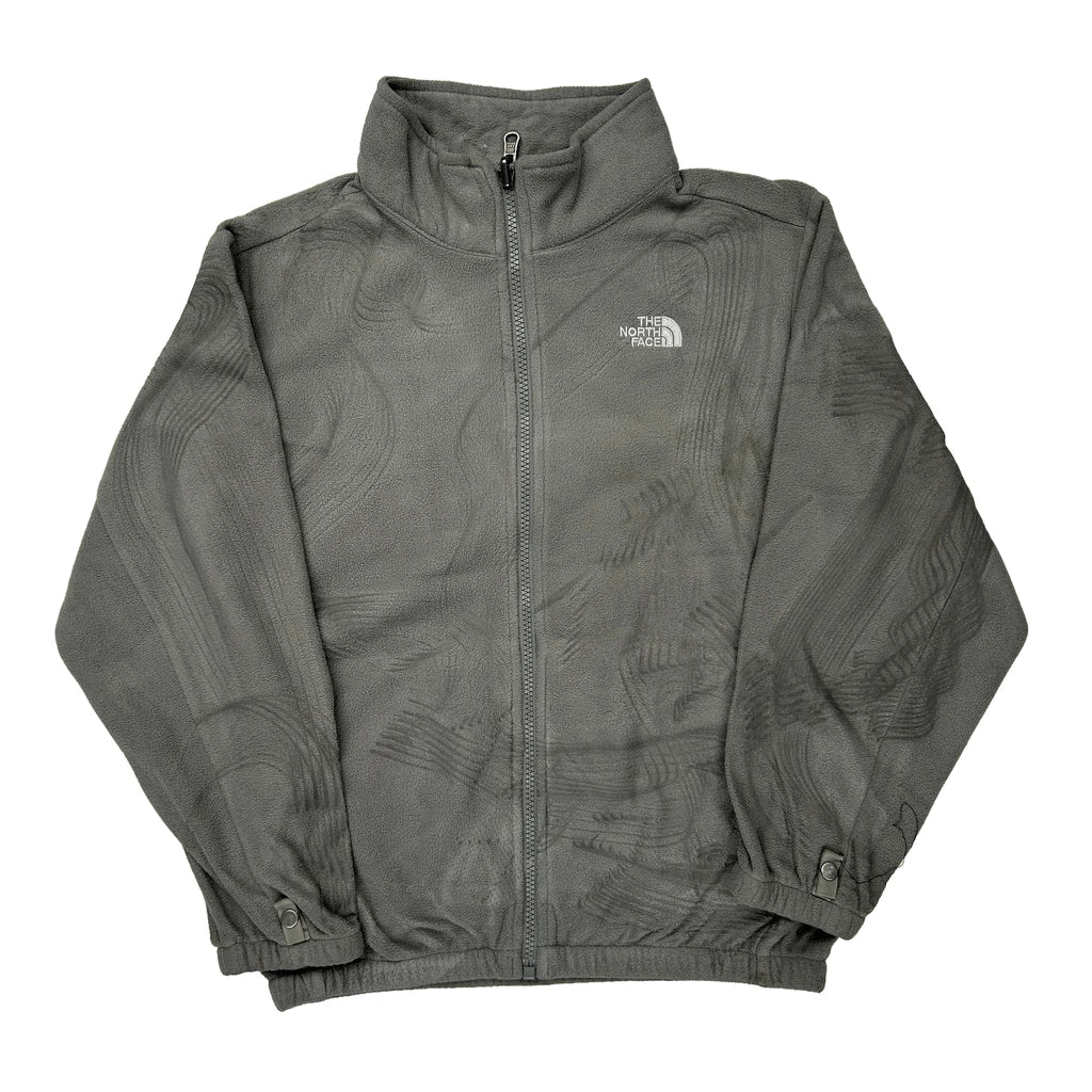 Age 10-12 The North Face Fleece Jacket - Medium Grey Polyester Refurbished - Thrifted (note: this is a term often used to describe second- refurbished available on Cerqular