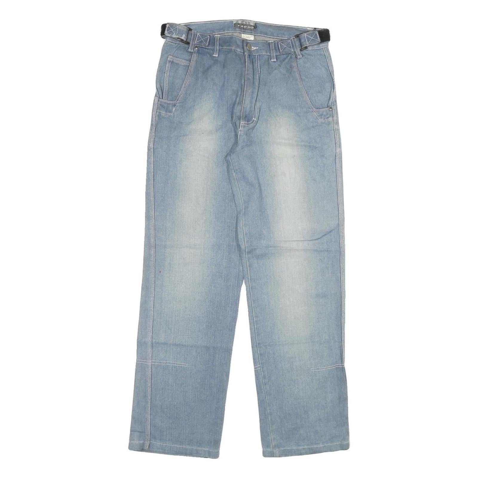 RAONI Mens Jeans Blue Regular Straight Denim Medium W30 L30 Casual Cotton Blend Refurbished - N/A refurbished available on Cerqular