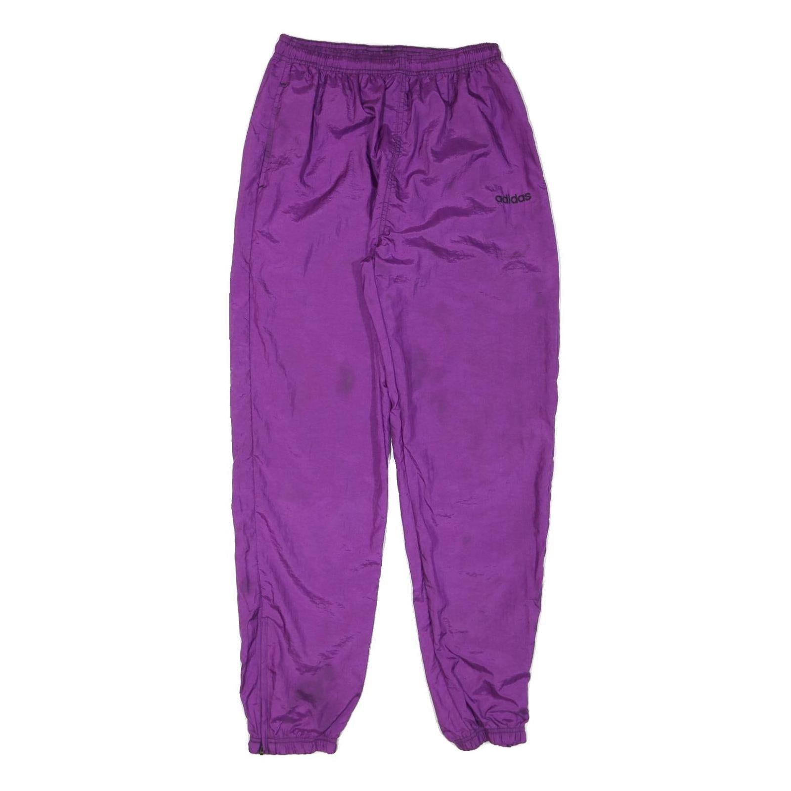 ADIDAS Womens Joggers Purple M W28 L30 Elasticated Waist Activewear Slim Fit Refurbished - N/A refurbished available on Cerqular