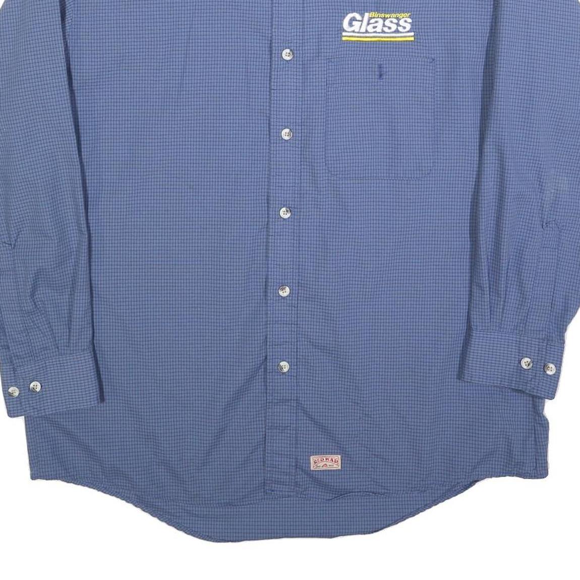 Buy RED KAP Mens Blue Check Shirt L Workwear Button Collar Long Sleeve Comfortable Refurbished - $32.49 RED KAP Mens Blue Check Shirt L Workwear Button Collar Long Sleeve Comfortable Refurbished - N/A refurbished available on Cerqular