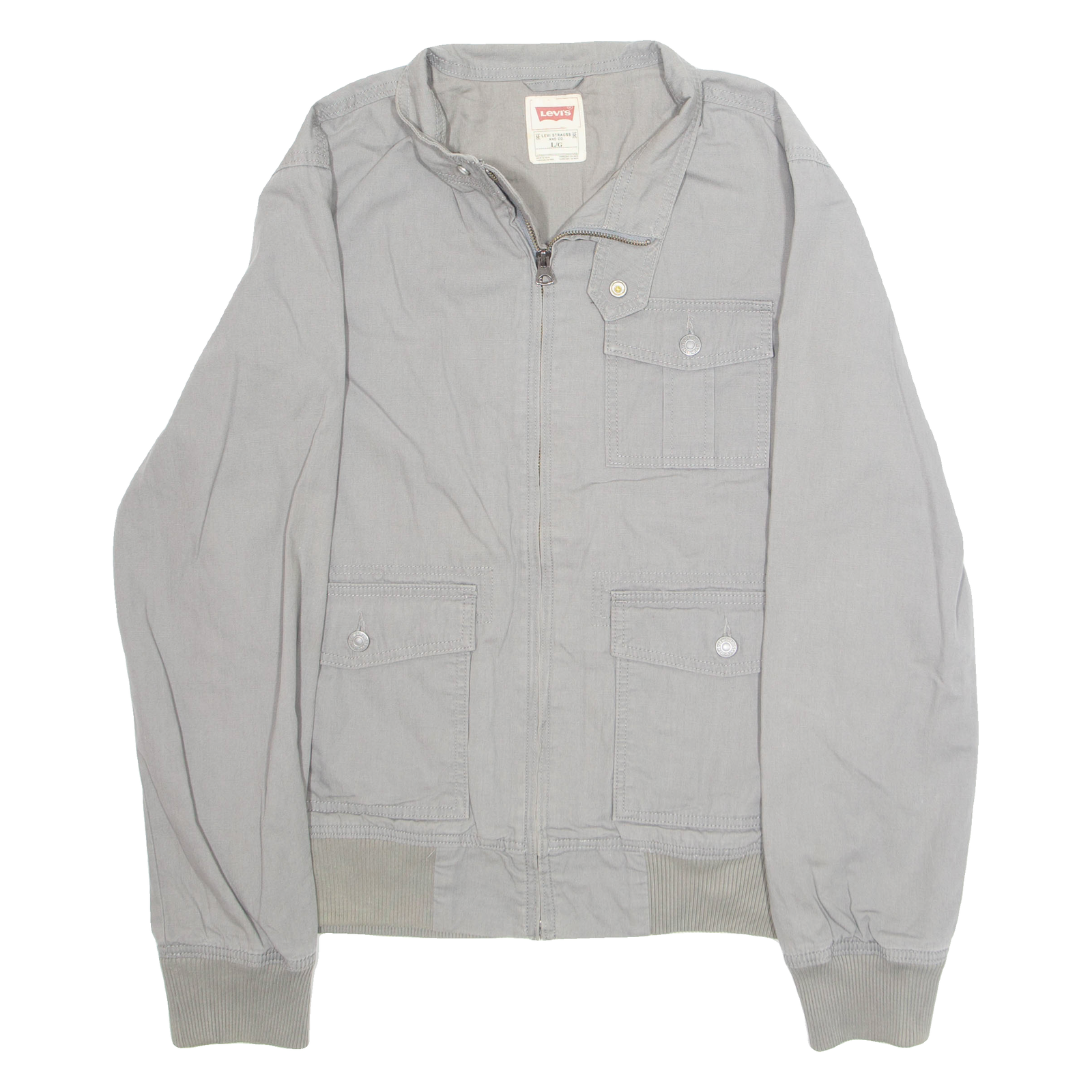 LEVI'S Mens Jacket Grey L Refurbished - N/A refurbished available on Cerqular
