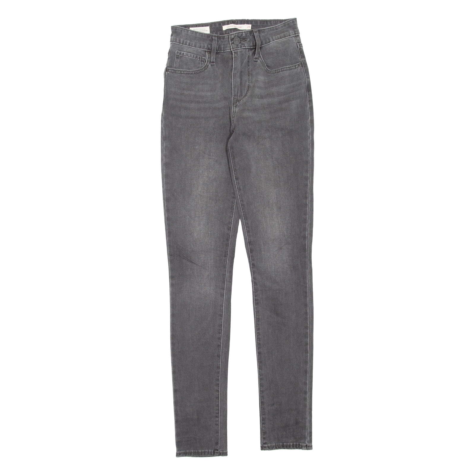 LEVI'S 721 High Rise Womens Jeans Grey Regular Skinny W24 L30 Refurbished - N/A refurbished available on Cerqular