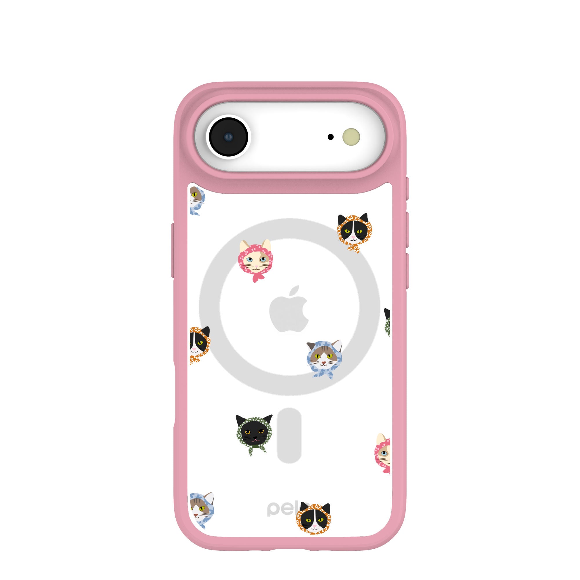 Clear Cat Couture iPhone Air Case With Petal Pink Ridge (MagSafe included) Refurbished - Pela Case refurbished available on Cerqular
