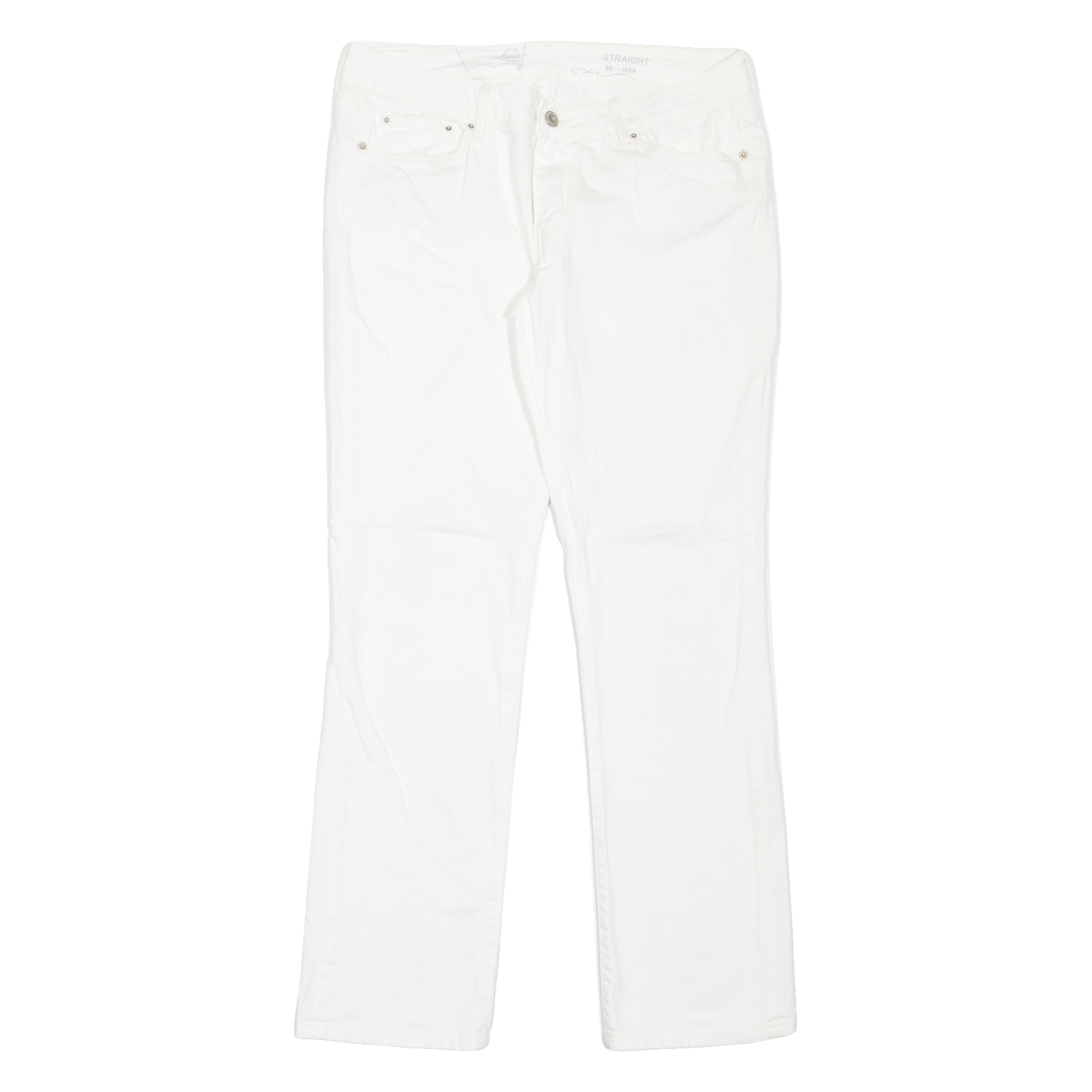 LEVI'S Womens Jeans Blue Regular Straight W32 L29 Refurbished - N/A refurbished available on Cerqular