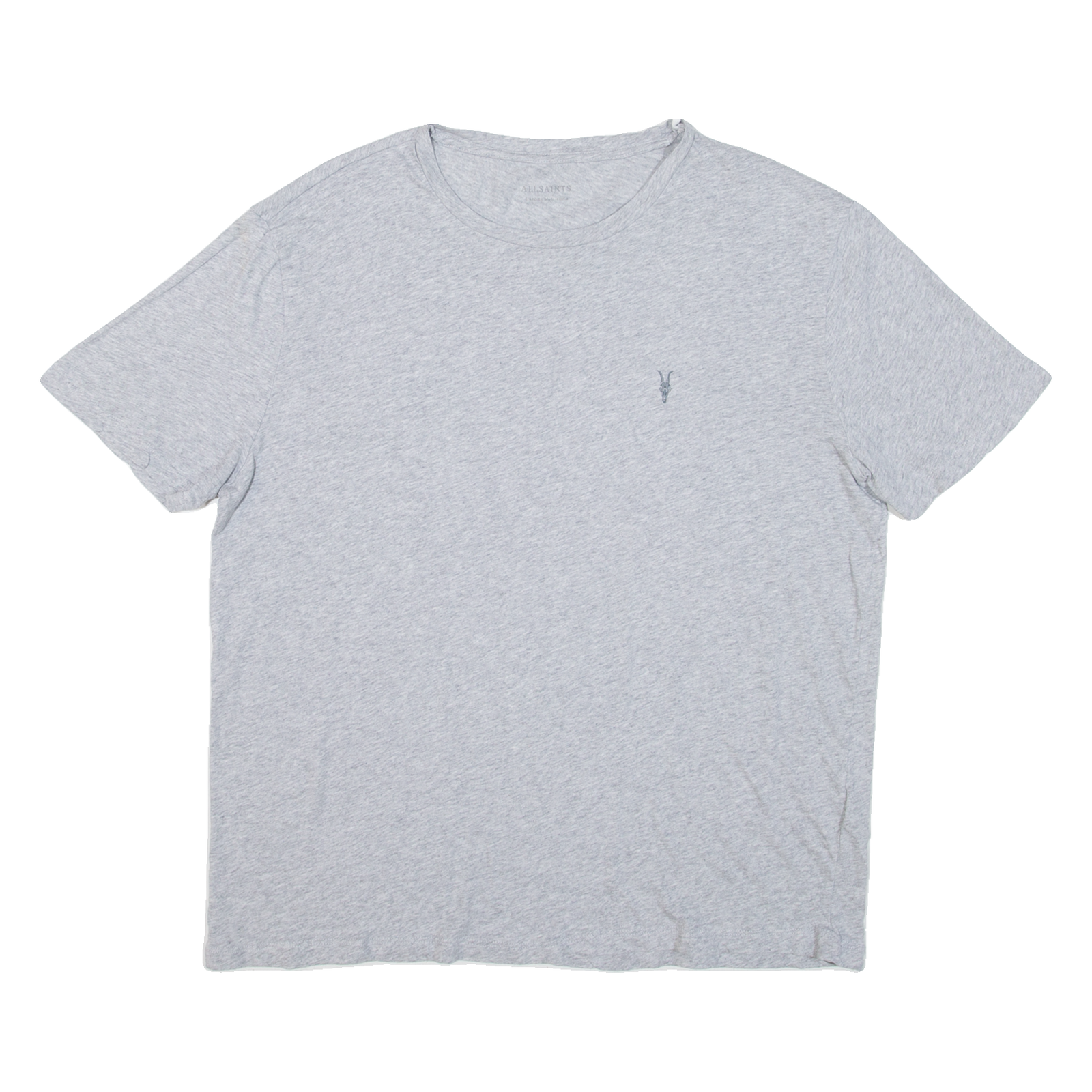 ALL SAINTS Mens T-Shirt Grey Crew Neck L Refurbished - N/A refurbished available on Cerqular