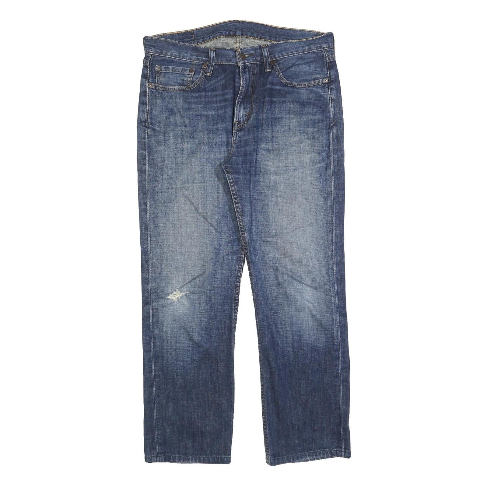 LEVI'S 514 Classic Mens Jeans Blue Classic Straight Denim Medium W32 L30 Zip Refurbished - N/A refurbished available on Cerqular